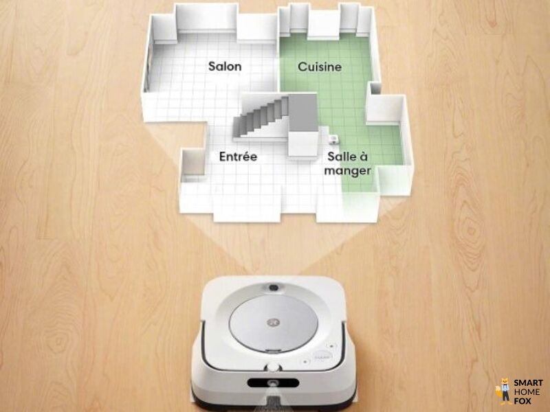 robot laveur irobot braava jet m6 cartographie